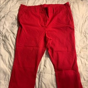 LANE BRYANT RED SLACKS